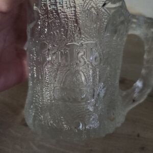 Vintage 1993 McDonald's The Flinstones Glass Mug Roc Donalds